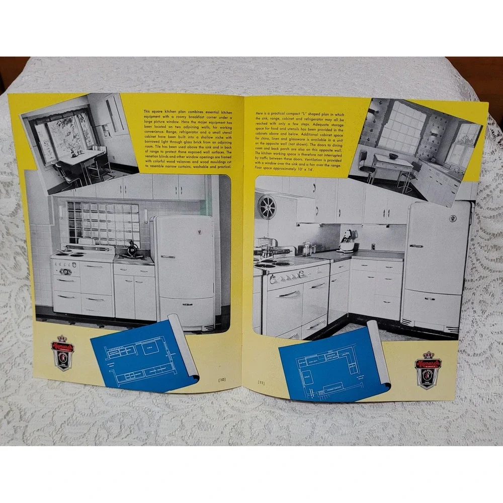 Vintage 1960s Monarch Ranges Advertising Booklet Iron Range Co‎ Beaverdam Wi